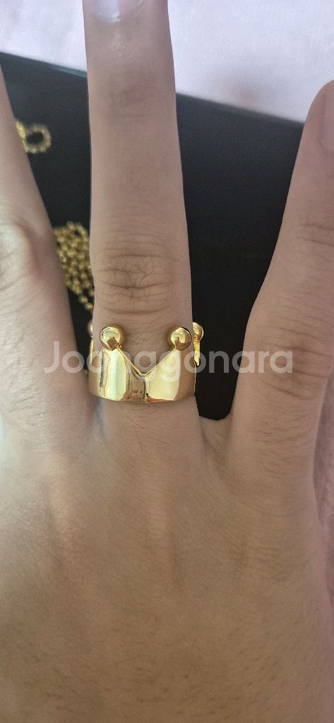 빅뱅 왕관 목걸이 반지--0