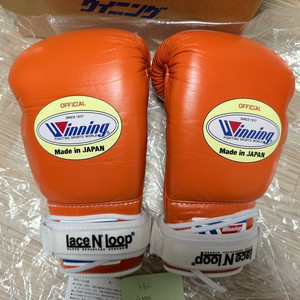 위닝 복싱글러브 커스텀 오렌지 10온스