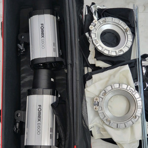 포맥스 E600 2셋트+동조기+가방+조명삼각대/저렴