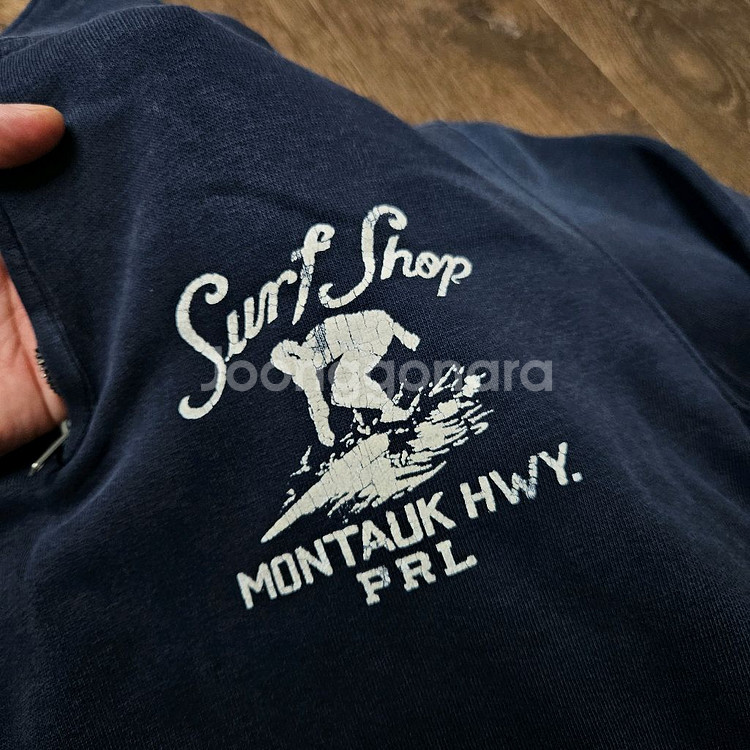 폴로 랄프로렌 서프샵 반집업 워싱 맨투맨--2