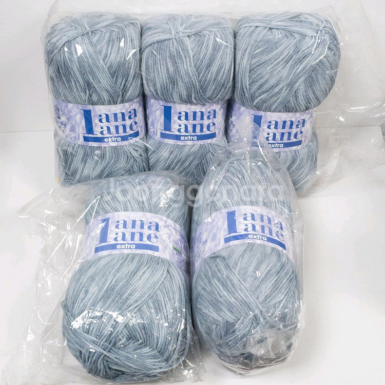 (세하선) 하늘색 뜨개실 털실 250g 5볼 일괄 목도리 가디건 스웨터 바라클라바 라나레인 엑스트라 스톤워시--0