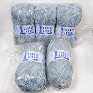 (세하선) 하늘색 뜨개실 털실 250g 5볼 일괄 목도리 가디건 스웨터 바라클라바 라나레인 엑스트라 스톤워시