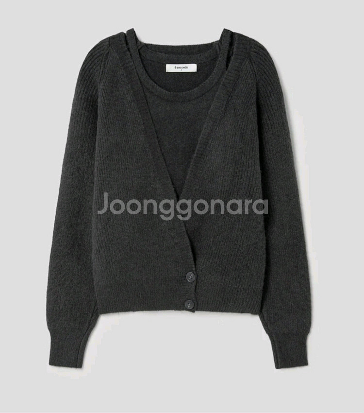 [새상품] 에잇세컨즈 나시 가디건 세트--0