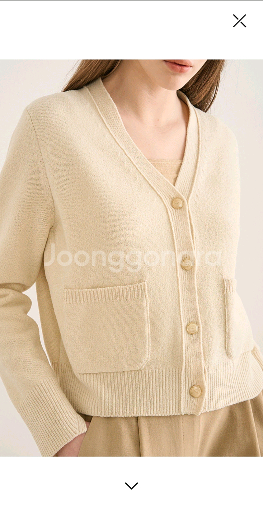 더캐시미어 슬릿 버튼 업 니트 가디건 랑방 타임 마인--2