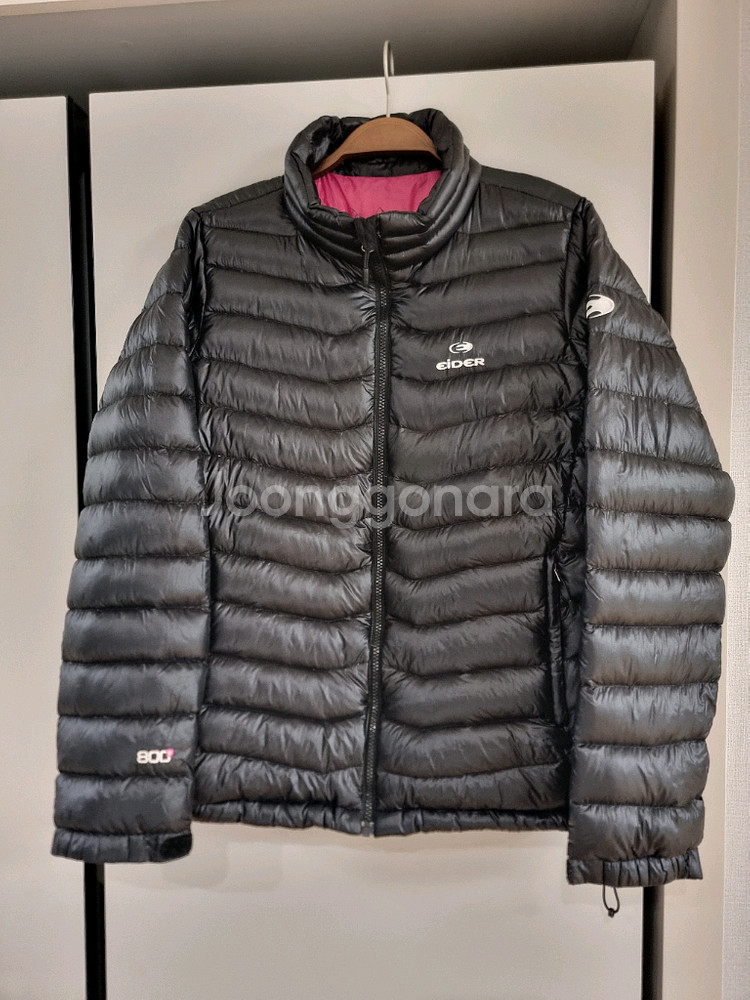 여성 아이더 거위털 경량패딩 xl 77~88--4