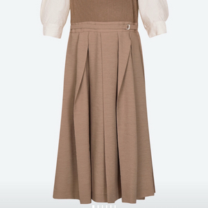 한섬 SJSJ 에스제이 벨티드 플리츠 원피스