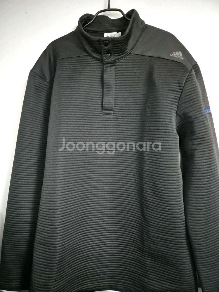 아디다스 골프 반집업 기모 티셔츠--0