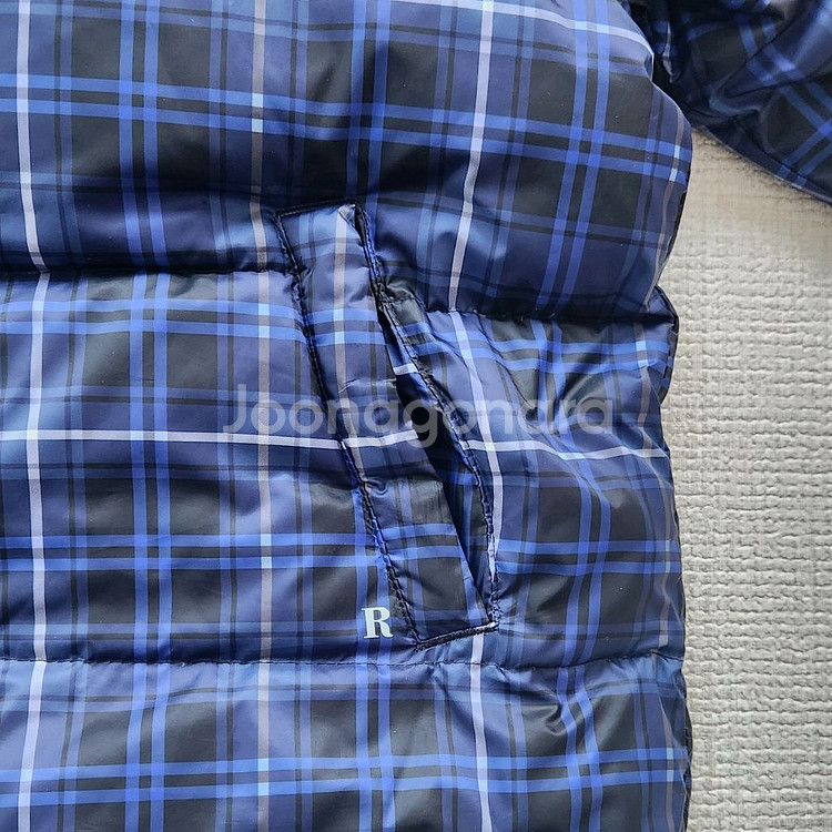 남아패딩 150 레노마 체크블루 조끼가능--4