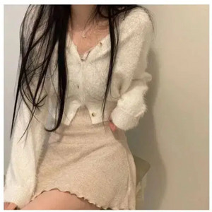 보통의 날 나시+가디건+치마 세트