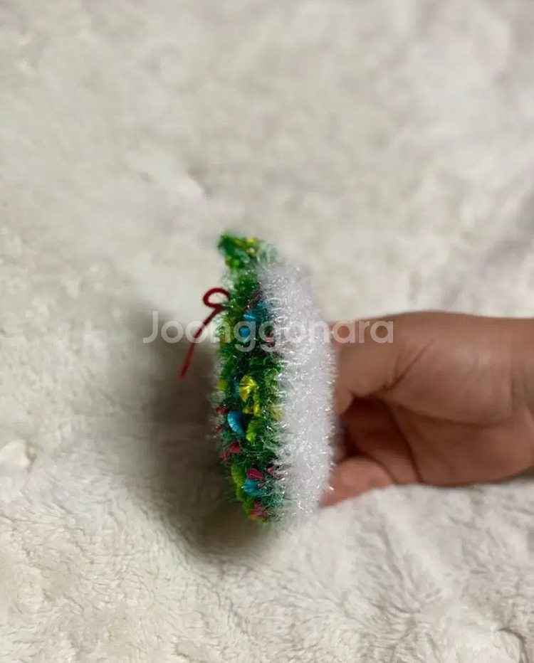 크리스마스수세미 리스수세미 개별포장--4