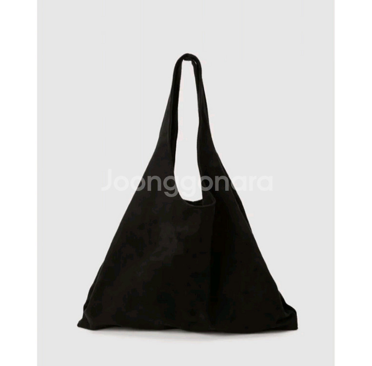 플로르 플라워 마켓백 스웨이드 블랙--0