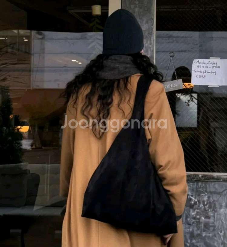 플로르 플라워 마켓백 스웨이드 블랙--4