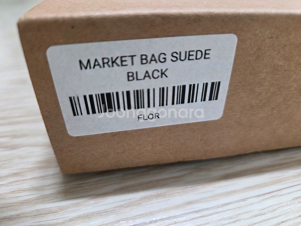 플로르 플라워 마켓백 스웨이드 블랙--3