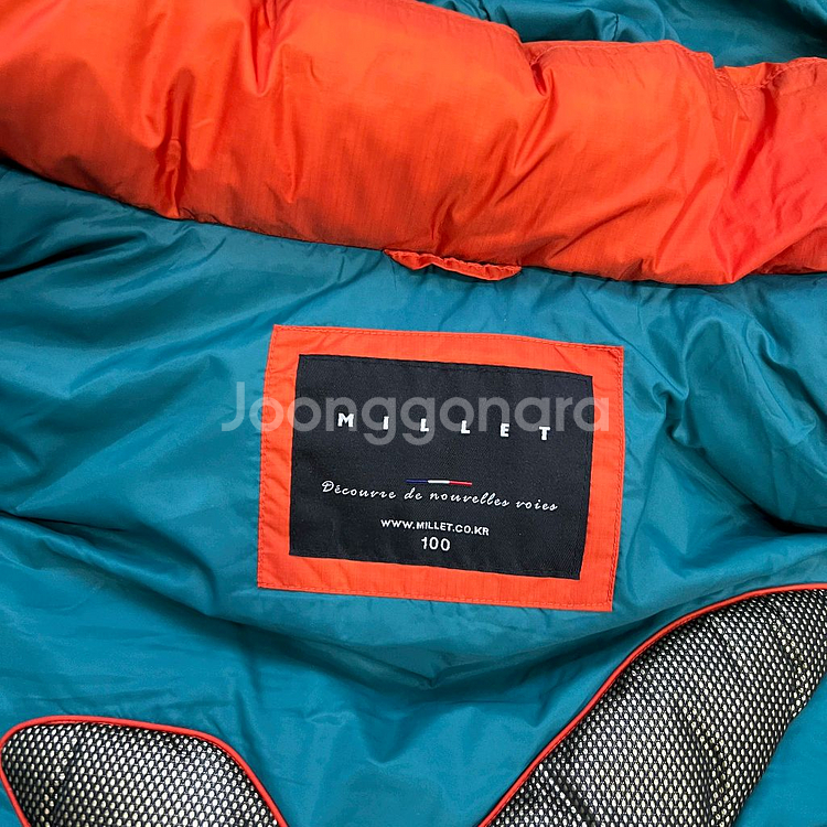 100) 밀레 구스다운 패딩 점퍼 거위털 패딩--4