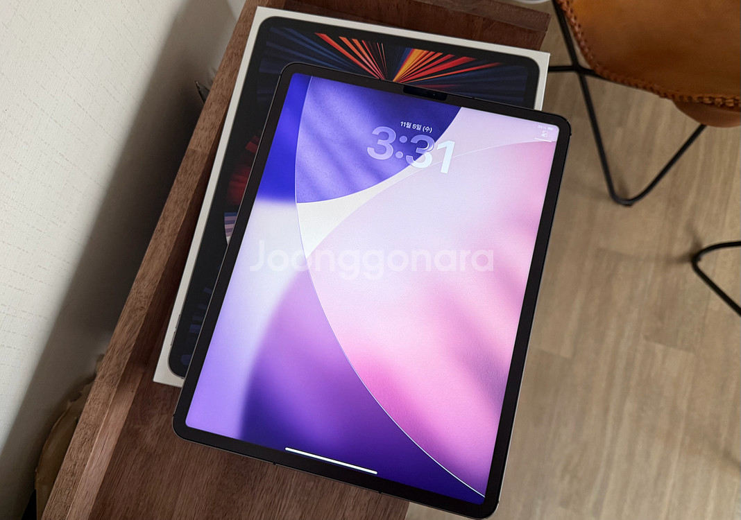 아이패드 프로 M1 5세대 12.9인치 128GB 셀룰러 S급 풀박+ 케이스--0