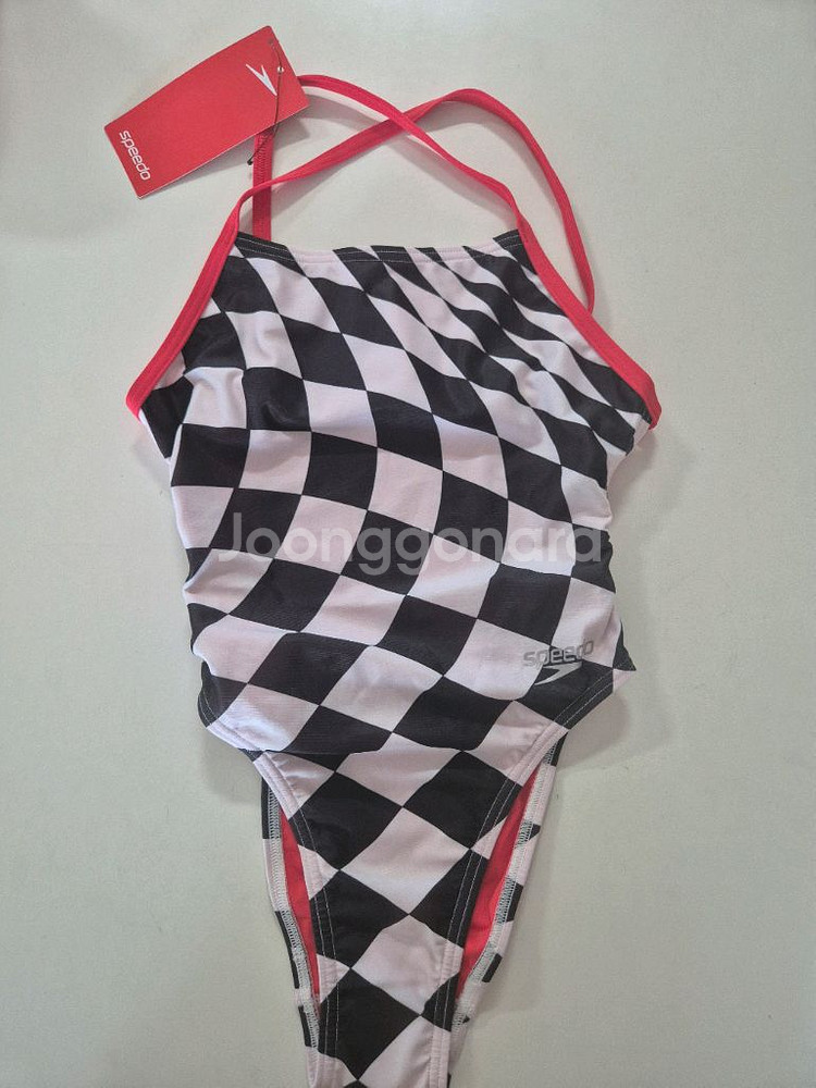 (새상품)스피도 체커보드 수영복 타이백 26--0
