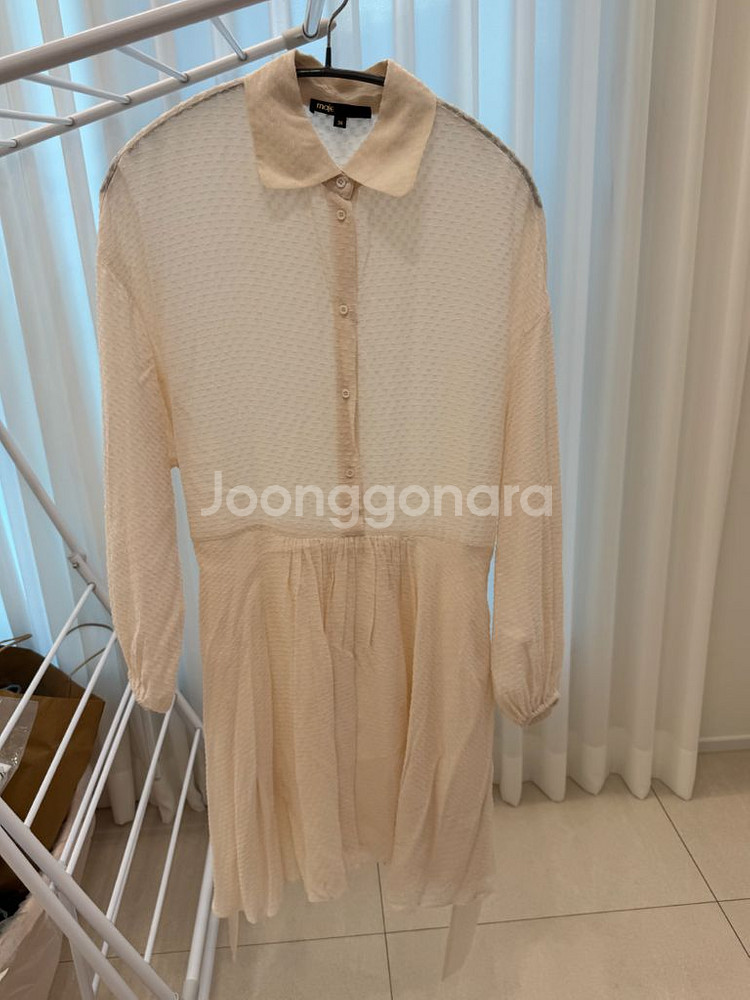 마쥬 MAJE 플루이드 벨티드 셔츠 원피스--1