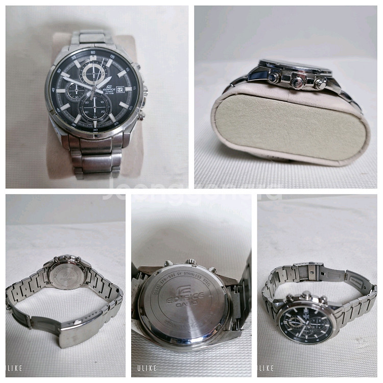 CASIO 에디피스 EFR-532 메탈 시계--0