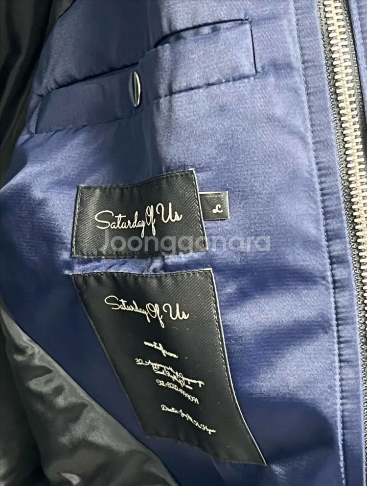 [샘플 셋업] [L] STU 네이비 더블 웨이 숏 봄버 + [M] 팬츠--4