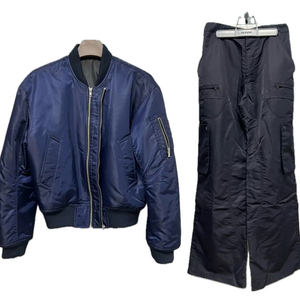 [샘플 셋업] [L] STU 네이비 더블 웨이 숏 봄버 + [M] 팬츠