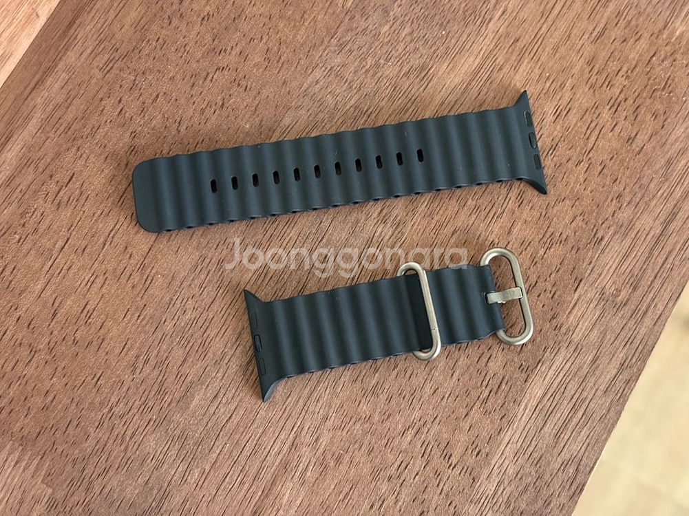 애플워치 울트라 오션밴드 미드나이트 색상 S급 단품--0