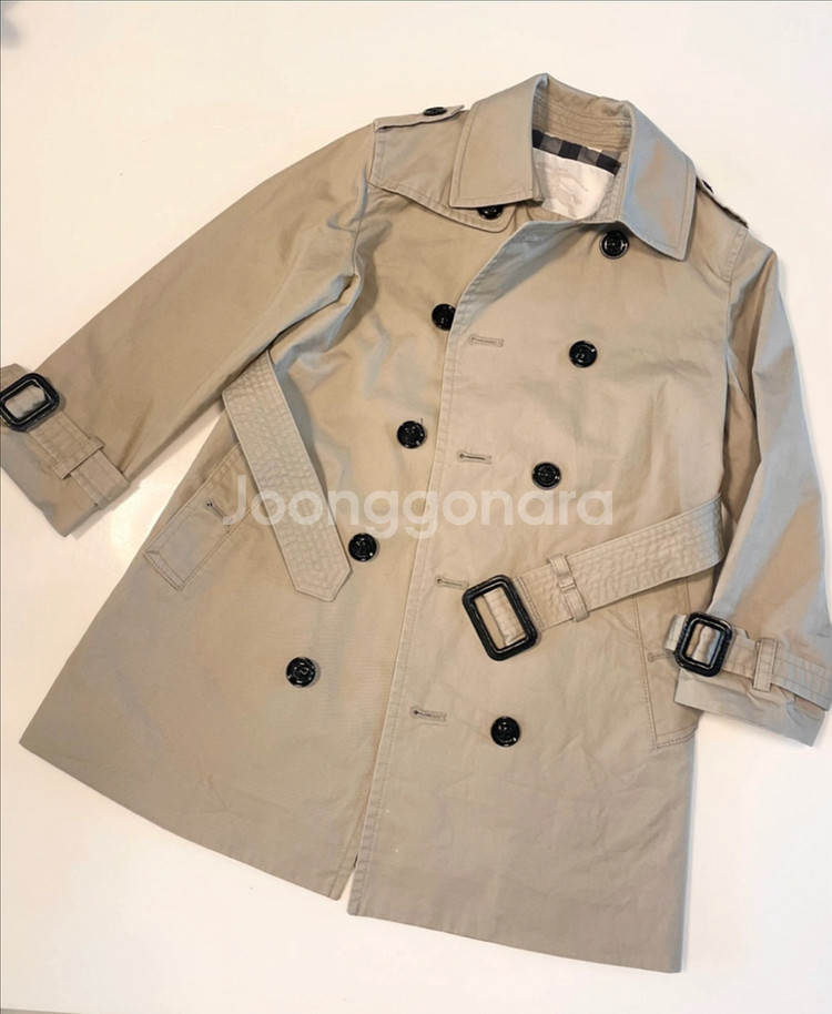 버버리 칠드런 키즈 트렌치 코트 4y--0