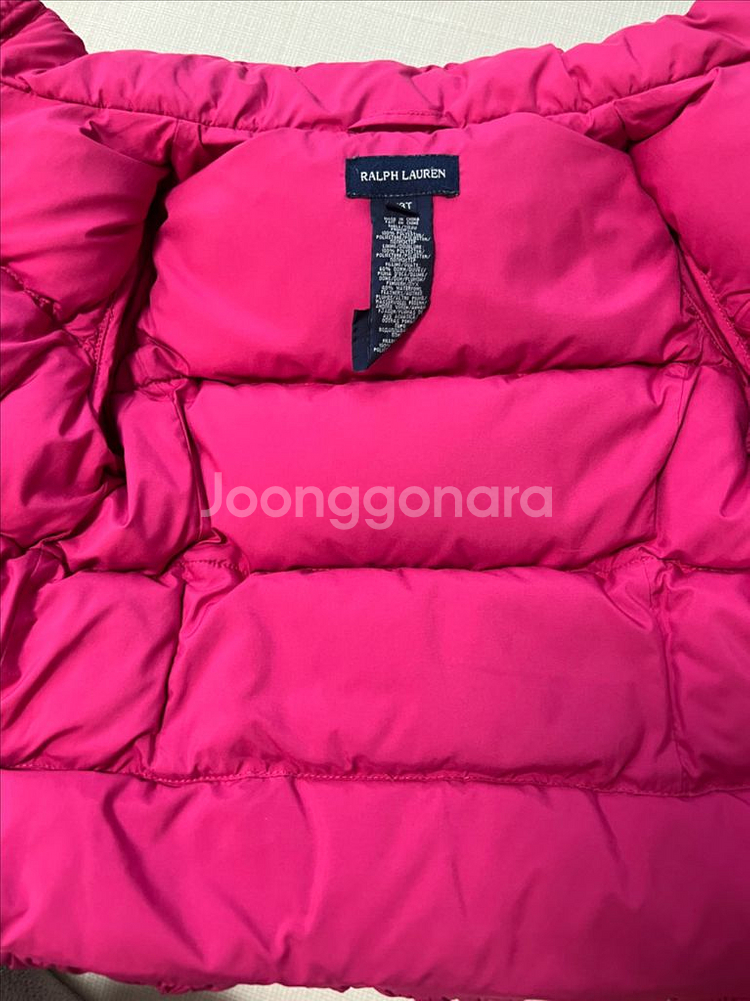 폴로 랄프로렌 여아 패딩 3T--9