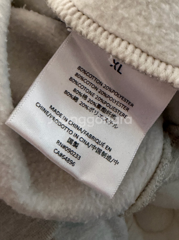 피오갓 에센셜 기모맨투맨 XL--2