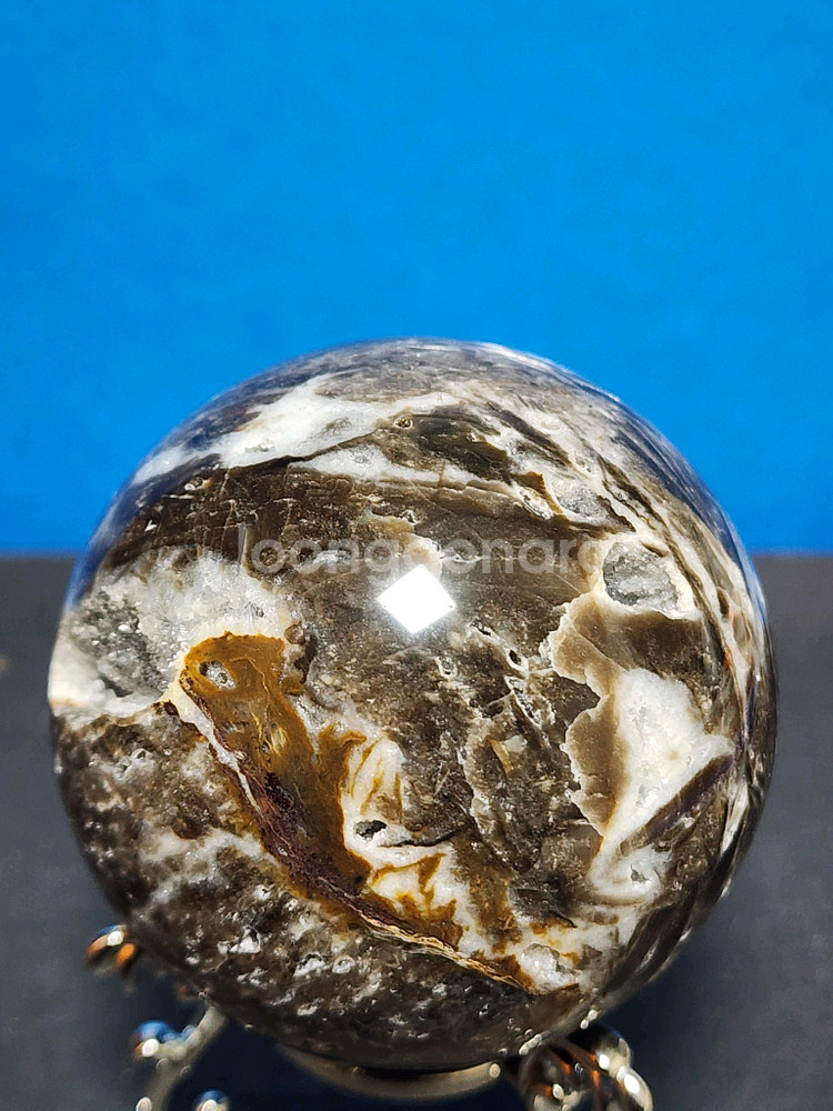 천연크리스탈 스펠레나이트 구체 (6cm)+받침대--2