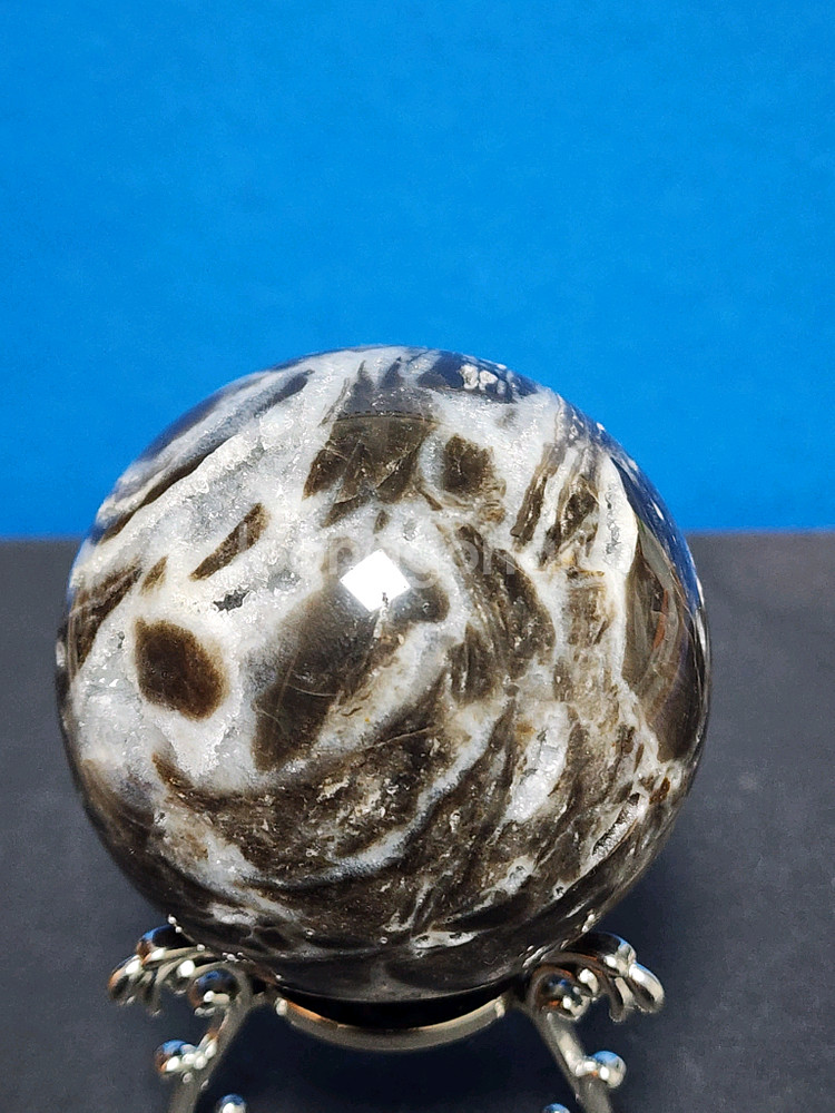 천연크리스탈 스펠레나이트 구체 (6cm)+받침대--3