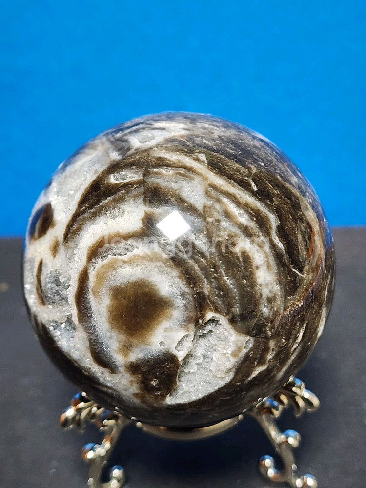 천연크리스탈 스펠레나이트 구체 (6cm)+받침대--5