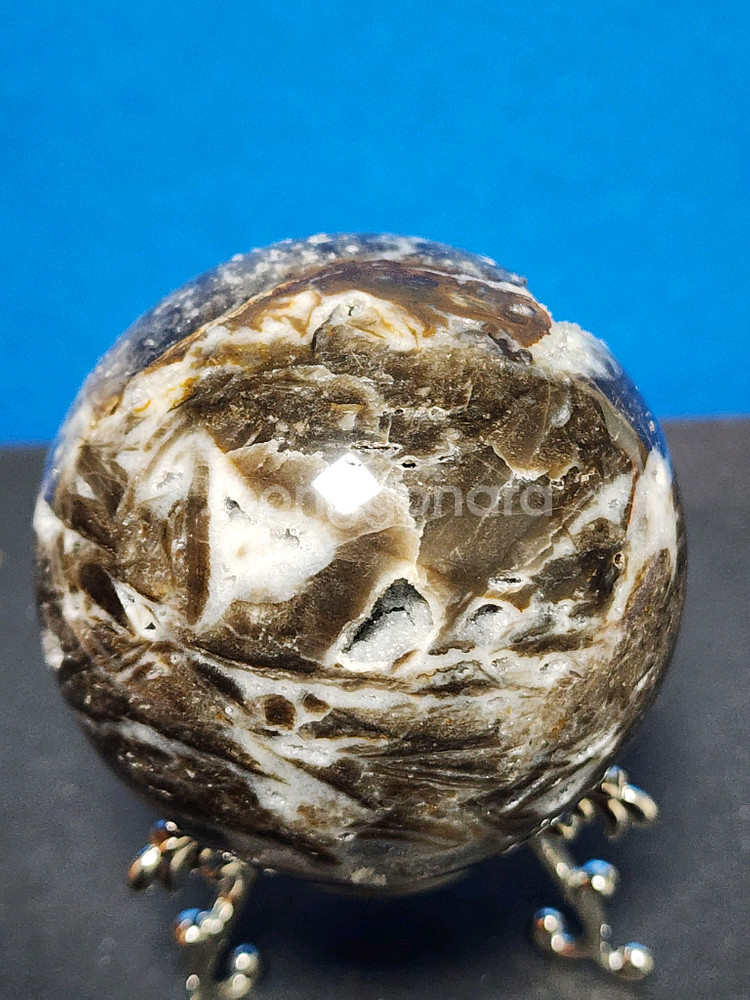 천연크리스탈 스펠레나이트 구체 (6cm)+받침대--7