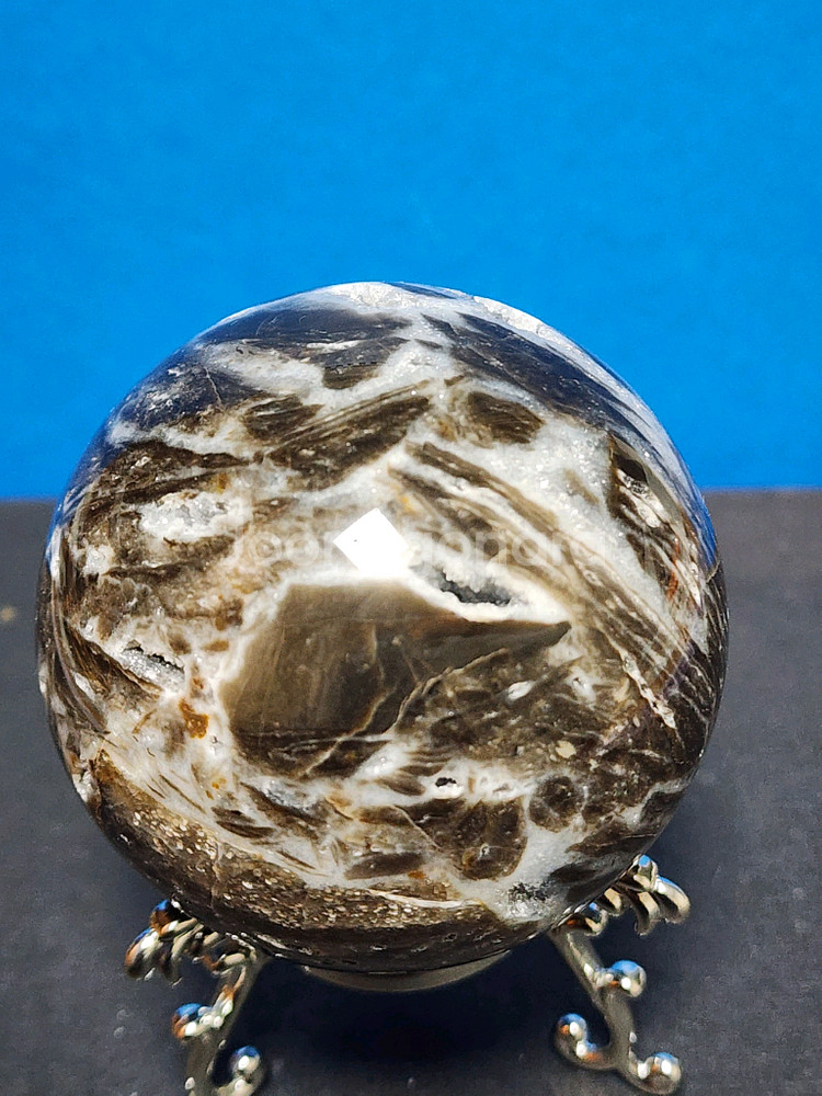 천연크리스탈 스펠레나이트 구체 (6cm)+받침대--6