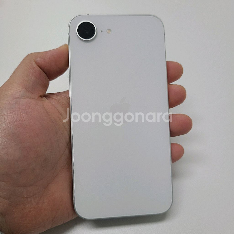 배터리 100% 자급제 아이폰 16e 512기가 화이트--0