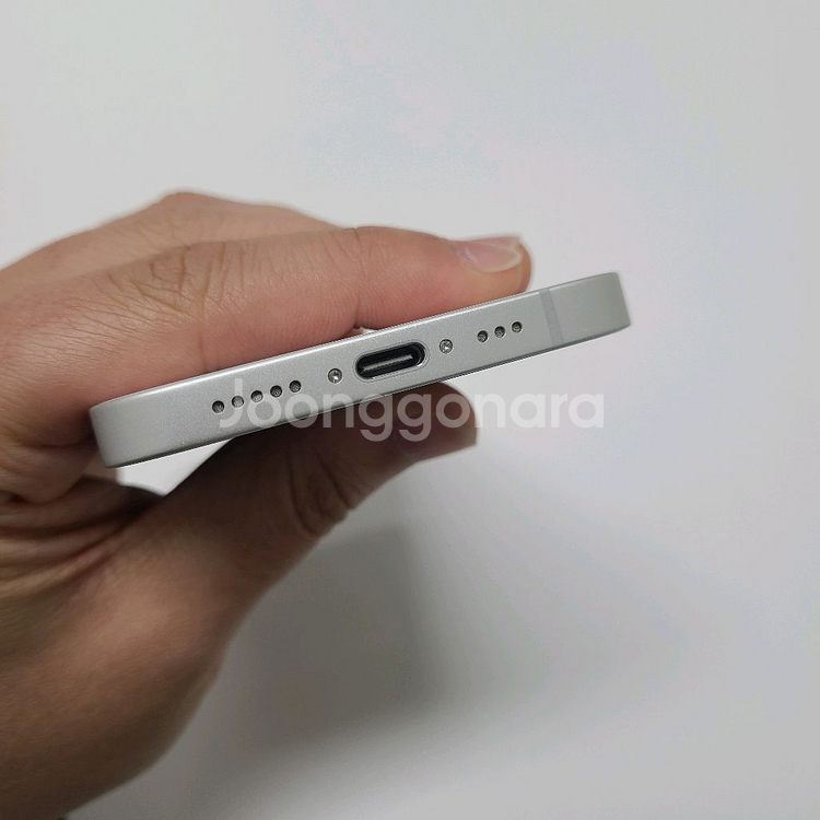 배터리 100% 자급제 아이폰 16e 512기가 화이트--5