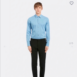 프라다 시그니처 블루 와이셔츠 (100-105)