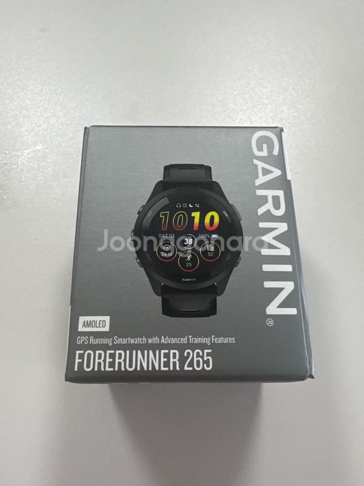 가민 포 러너 265 블랙 미개봉 새상품--0
