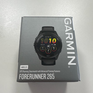가민 포 러너 265 블랙 미개봉 새상품