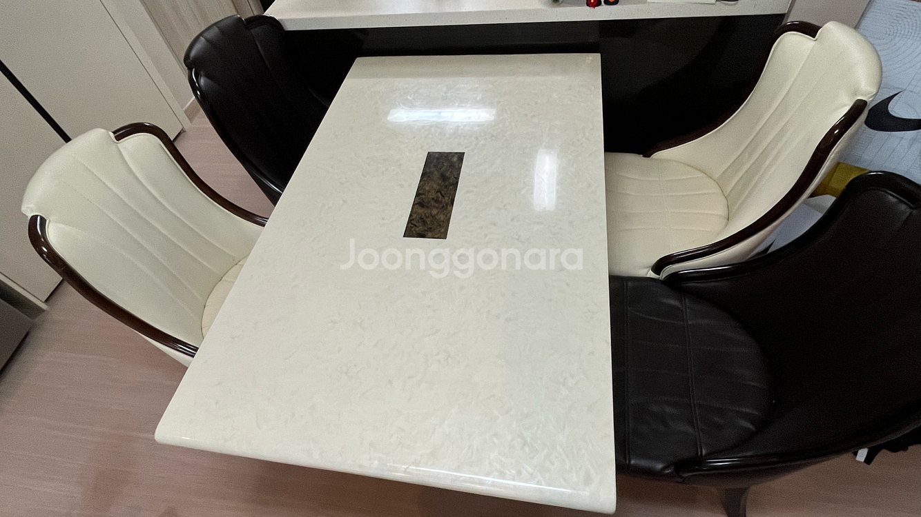 [광주]대리석 식탁 & 의자 세트--0