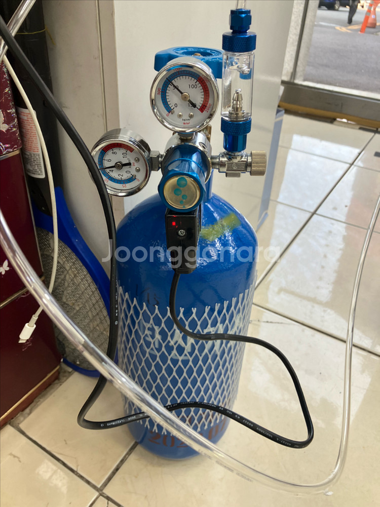 이탄 3.7리터 봄베 혜홍레귤레이터 수초풀셋트--6