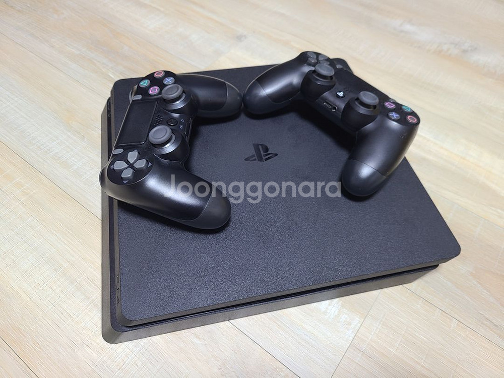 PS4 플스 슬림 1TB 8.03v 및 듀얼쇼크 2개--0