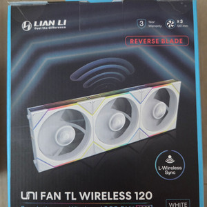 리안리 UNI FAN TL Wireless 120 리버스 (3팩, 화이트)