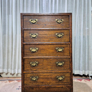 전통고가구 편백나무 5단서랍장