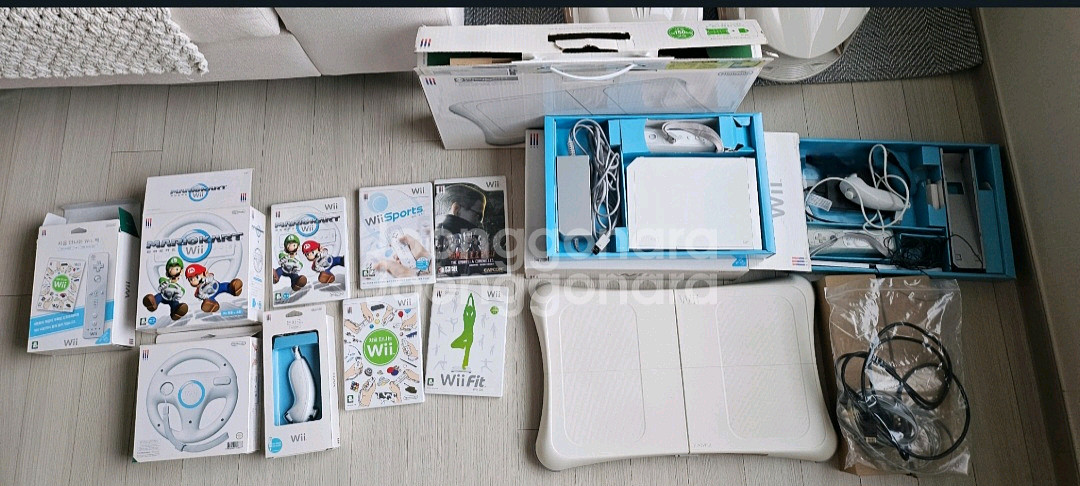 닌텐도 Wii 2인 하드 보드 마리오카트 hdmi 젠더--3