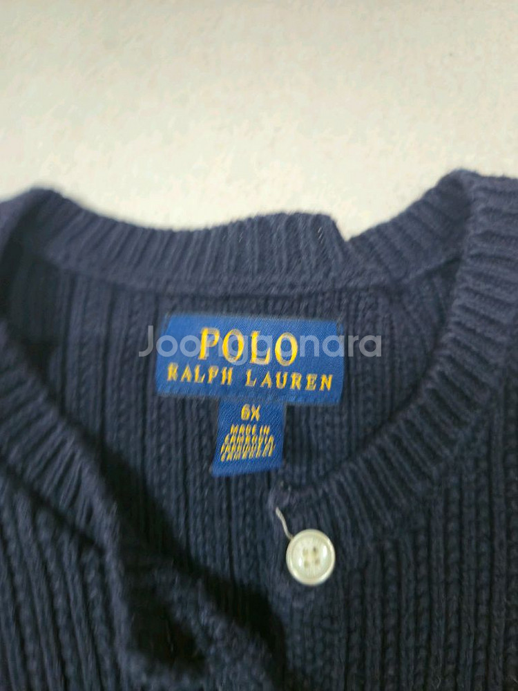 폴로 랄프로렌 여아 가디건6t--0