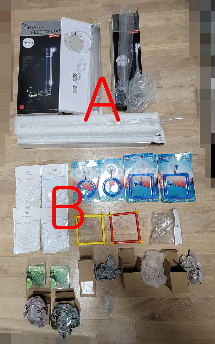 [어항 용품 - 5] 피딩 관련 용품 일괄 판매합니다. (피딩실린더,피딩스테이션,피딩홀더,피딩트레이,피딩컵)--0