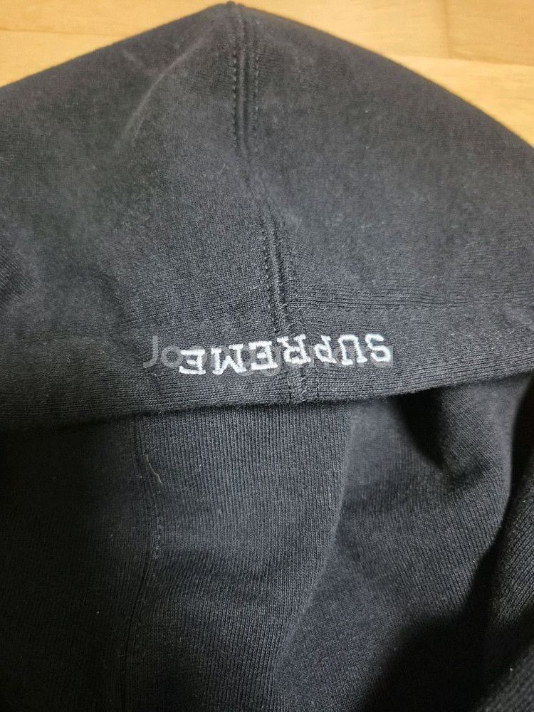 슈프림 S로고 후드 집업 블랙 24FW XL사이즈--5