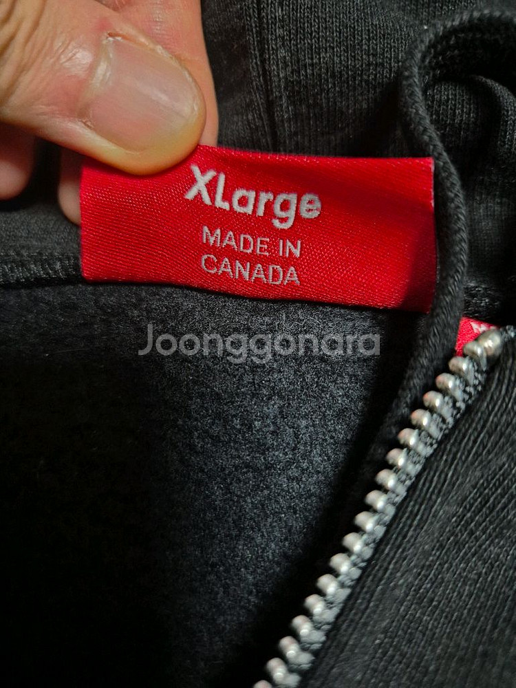 슈프림 S로고 후드 집업 블랙 24FW XL사이즈--4