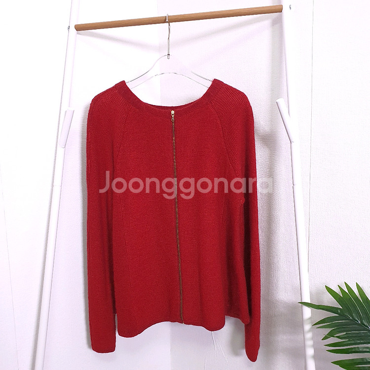 sjsj 알파카울 뒷집업 니트가디건--5