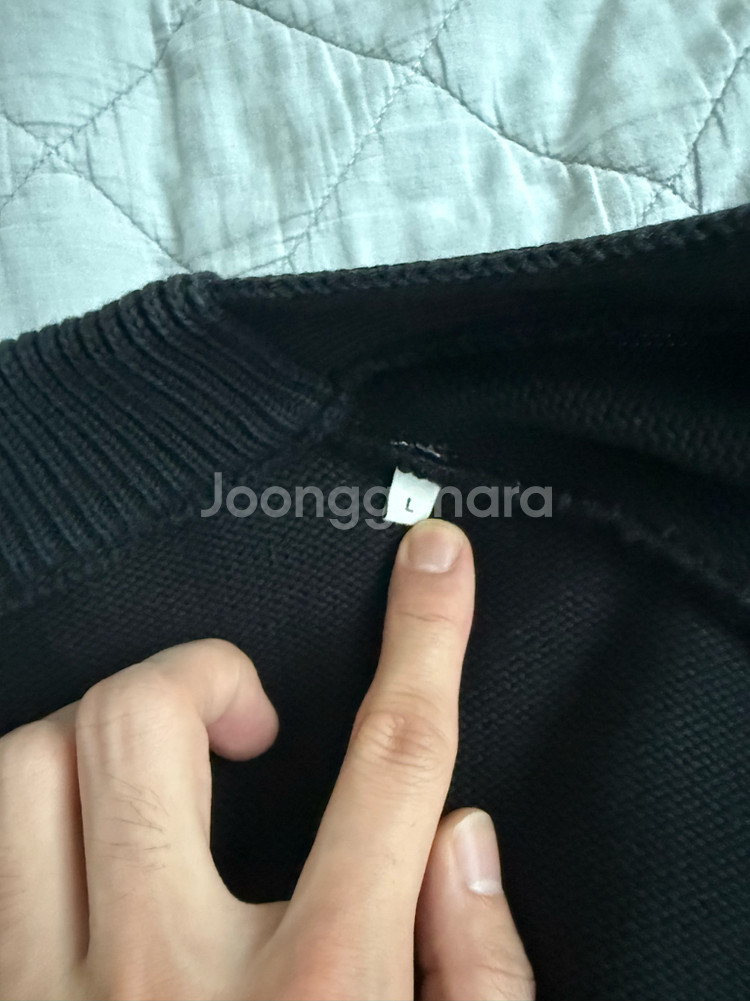 아미 남자 빅하트 로고 오버핏 가디건--4